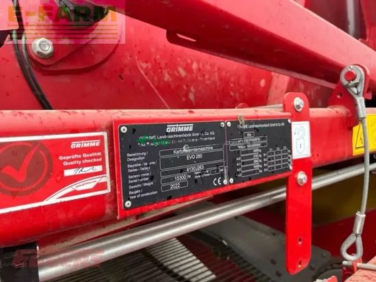 Cosechadora - arrancadora de patata - Grimme - evo 280 clodsep