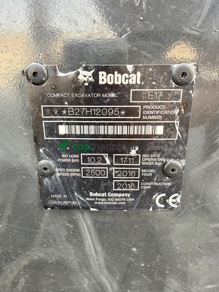 Mini Excavadora Bobcat E17 