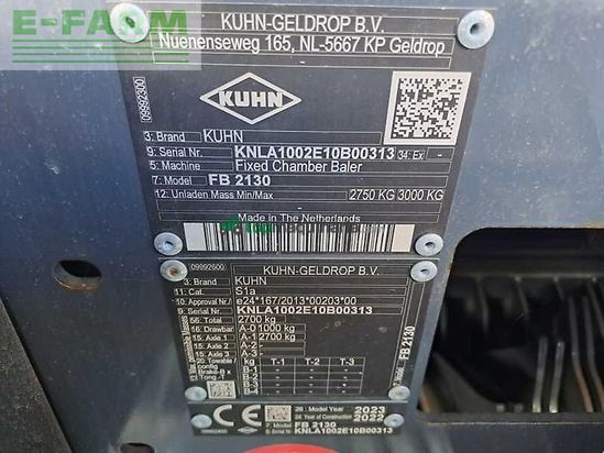 Empacadora gigant - Kuhn - fb2130 rundballenpresse