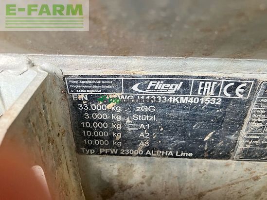 Cuba de purin - Fliegl - pfw 23000 alpha line - im kundenauftrag !