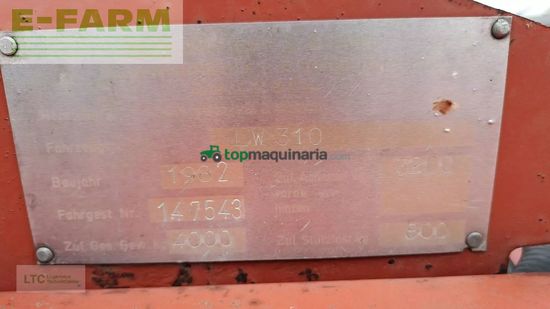 Remolqu agrícola - Mengele - lw 310 quadro ladewagen