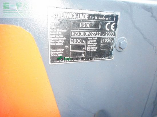 Elevadora - Linde - h30d triplex 5,3m + ss