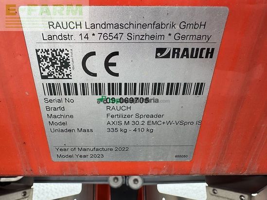 Esparcidor - Rauch - m 30.2 emc+w isobus