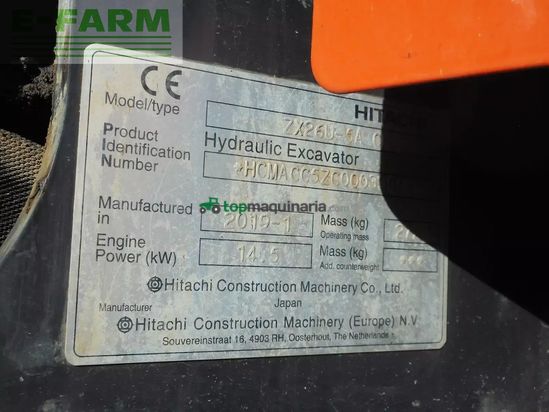 Excavadora - Hitachi - zx26u-6 ( 2.740kg ) powertilt