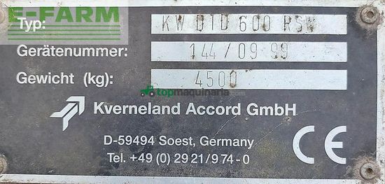 Grada de disco - Kverneland - dtd 600 rsw