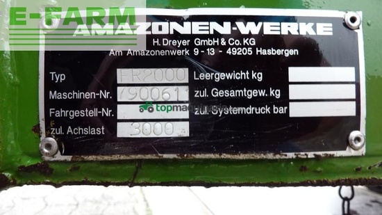 Esparcidor - Amazone - za-m maxtronic 3000 mit fahrgestell fr 2000