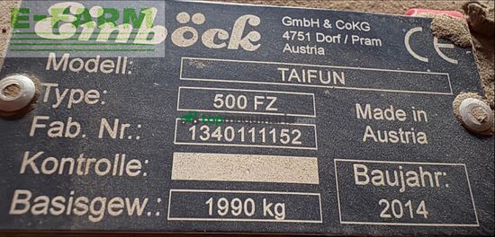 Cultivador - Einböck - Taifun 500 FZ