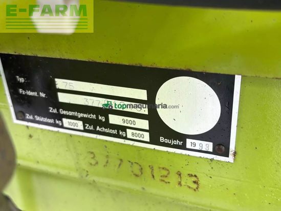 Remolqu agrícola - Claas - sprint 445 k