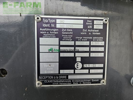 Cosechadora de Cereal - Claas - lexion 530 montana