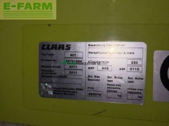 Cabezal - Claas - maispflücker conspeed 8-75fc