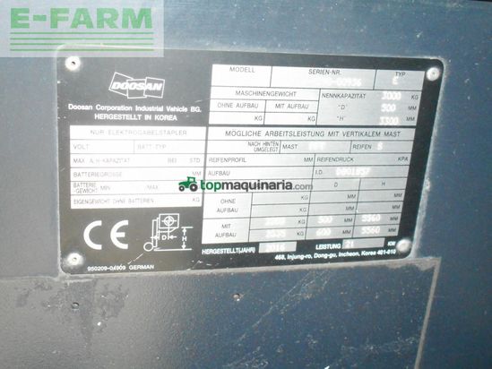 Elevadora - Doosan - b30x-5 triplex + ss + 4. kreis