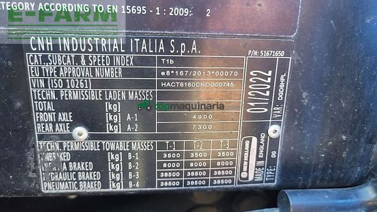 Tractor agrícola - New Holland - t6.160 dynamic command