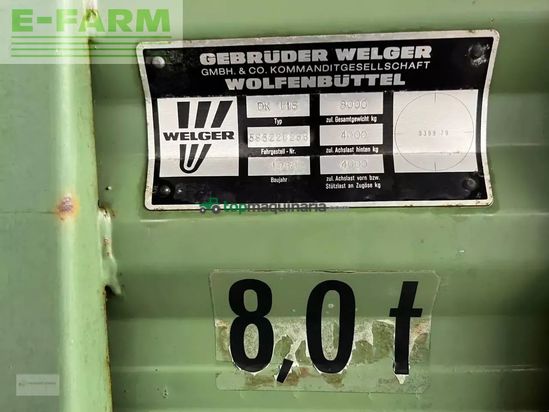 Volquet - Welger - dk 115