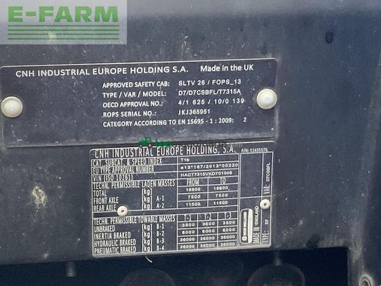 Tractor agrícola - New Holland - t7.315