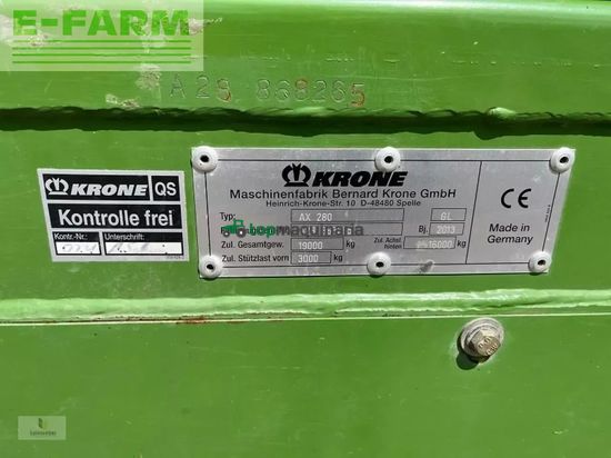 Remolqu agrícola - Krone - ax 280 gl