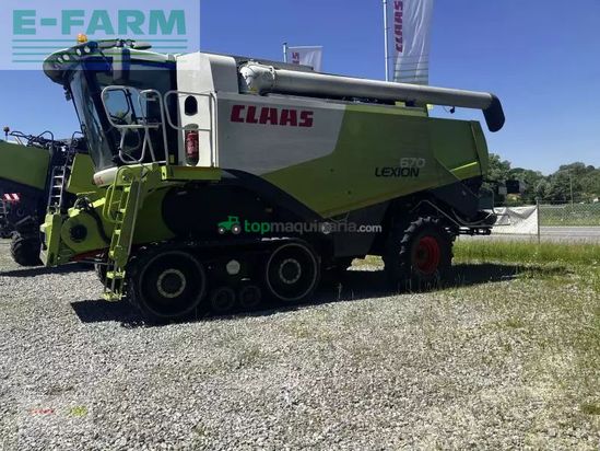 Cosechadora de Cereal - Claas - lexion 670 + vario 750
