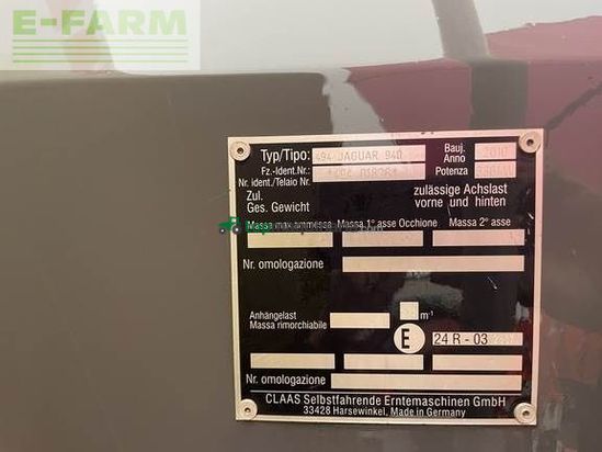 Cosechadora de Cereal - Claas - jaguar 940