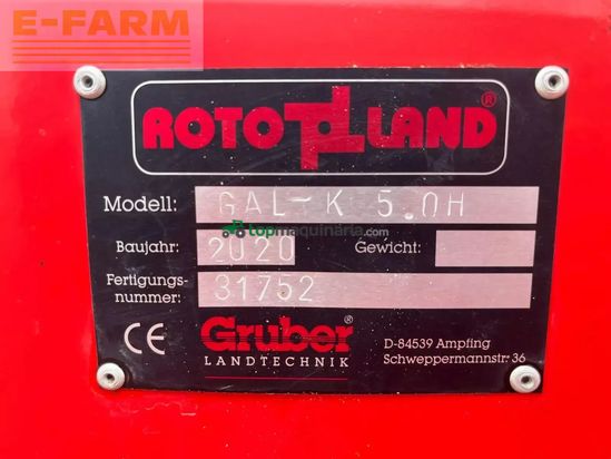 Grada rotativa - Rotoland - rotoland gal-k 5.0h