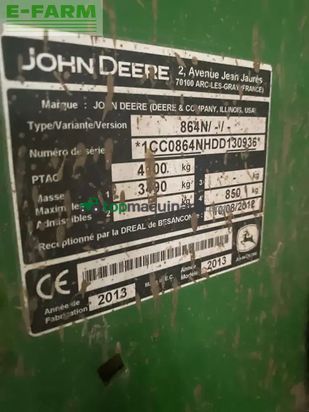 Empacadora gigant - John Deere - 864 maxicut 13 couteaux