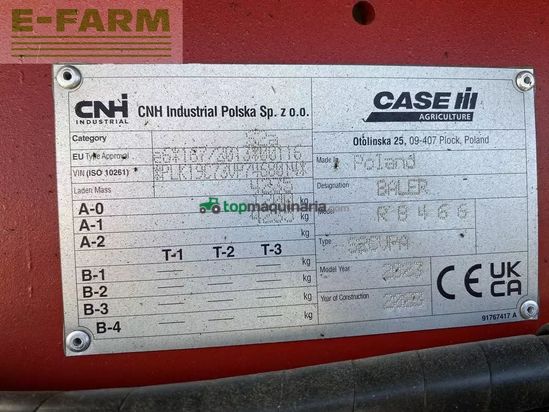 Empacadora gigant - Case IH - rb 466 hd pro cutter 25 k