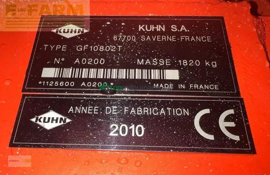 Henificador - Kuhn - gf 10802 t reparaturbedürftig