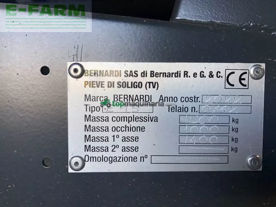 Remolqu agrícola - Bernardi - e 15, heckkipper