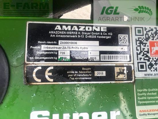 Esparcidor - Amazone - zats profis hydro 3200