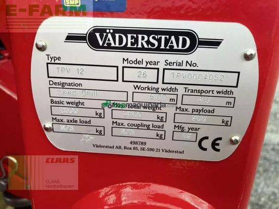 Sembradora monograno mecanica - Väderstad - tempo v 12 mit wsx