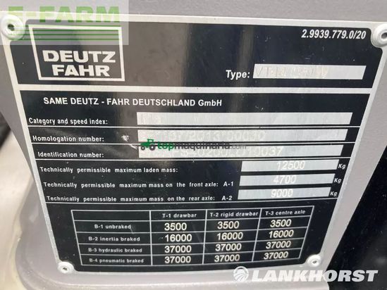 Tractor agrícola - Deutz-Fahr - 6175 ttv / ms blackw
