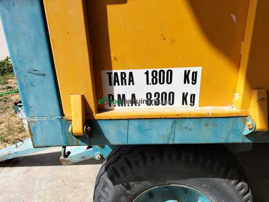 Remolque Ferca 8300 kg basculante hidraulico