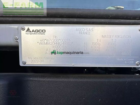 Tractor agrícola - Massey Ferguson - mf 8s.225