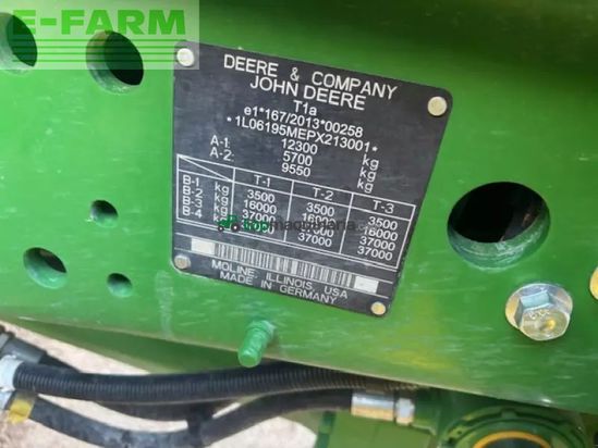 Tractor agrícola - John Deere - 6195m