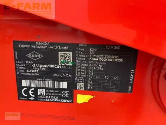 Rastrillo - Kuhn - ga13131