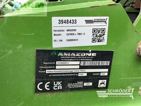 Grada de disco - Amazone - güllescheibenegge catros+ 7003-2