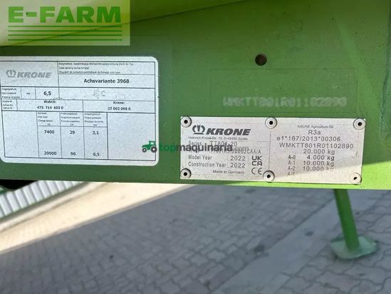 Cinta transportadora de forraje - Krone - gx 440