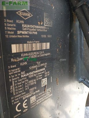 Remolqu esparcidor - Kuhn - spw intense 19.2 cl