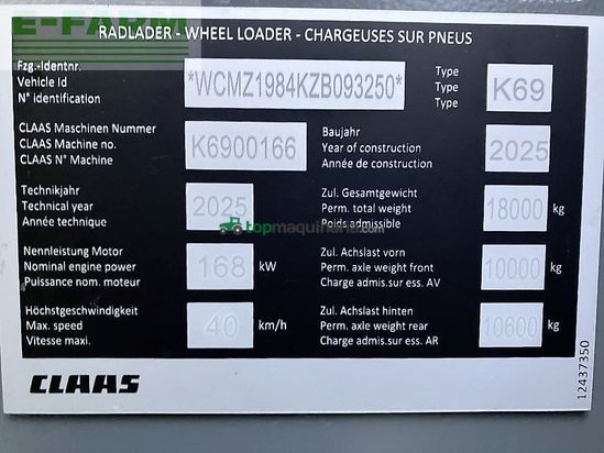 Minicargadora - Claas - torion 1611 p