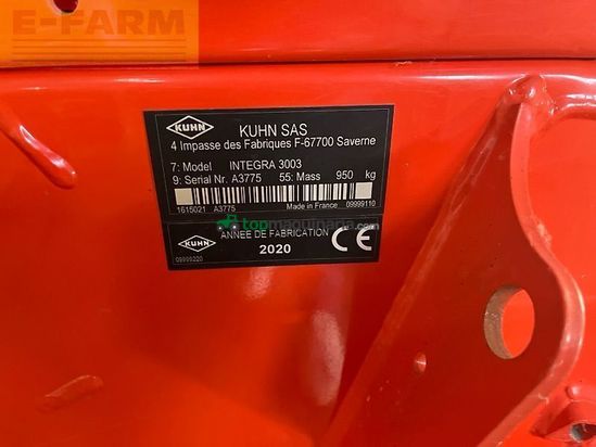 Sembradora - Kuhn - integra 3003 inkl. hrb303 ,,kundenauftrag"