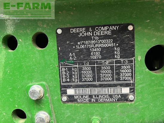 Tractor agrícola - John Deere - 6r175 *garantieverlängerung*