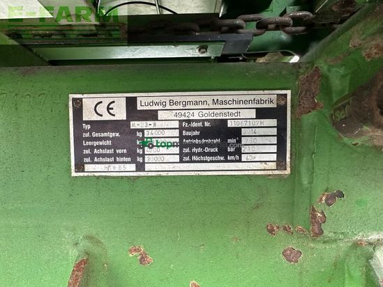 Remolqu agrícola - Bergmann - htw 65 + stapel gülleaufbau vt 27