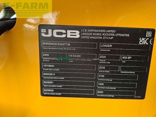 Minicargadora - JCB - 403 smart power
