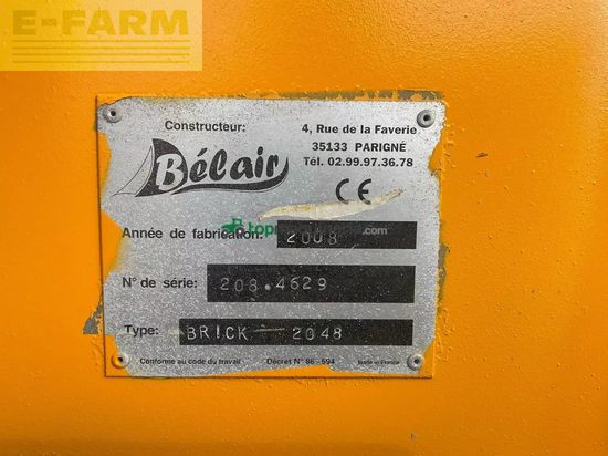 Esparcidor -  - pailleuse brick 2048 belair