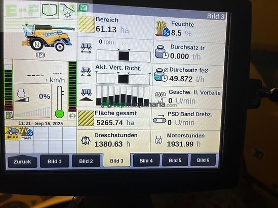 Cosechadora de Cereal - New Holland - cr 9.80