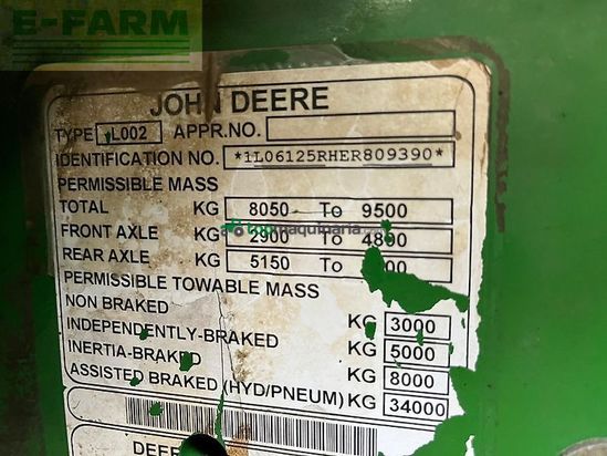 Tractor agrícola - John Deere - 6125r