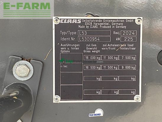 Cosechadora de Cereal - Claas - trion 530 mit sw v 680