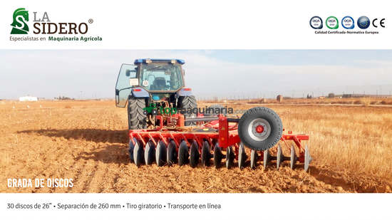 Grada de 30 discos La Sidero 