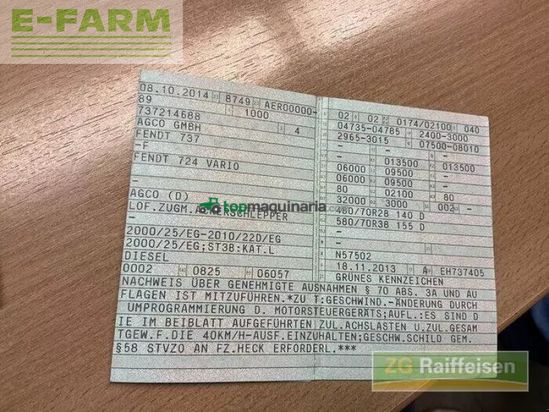 Tractor agrícola - Fendt - 724 scr profi plus