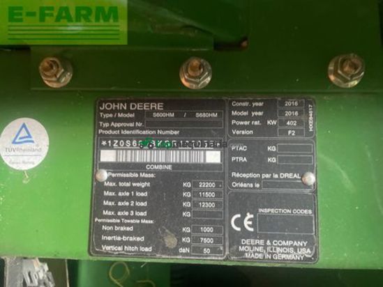 Cabezal - John Deere - 635x inkl. bruns schneidwerkswagen