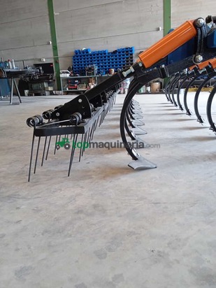 Cultivador chisel 17 brazos con rastra de púas muelle  10 mm