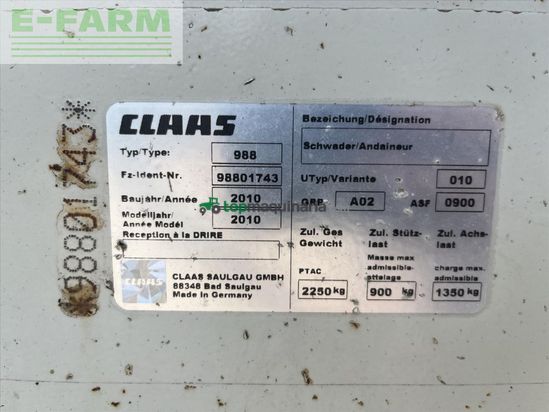 Henificador - Claas - LINER 2900